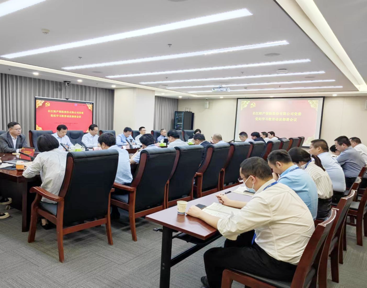 長(cháng)江财产(chǎn)保险股份有(yǒu)限公(gōng)司党委召开第9次党委（扩大）会暨党纪學(xué)习教育动员部署会议